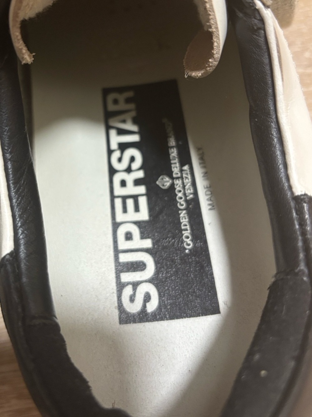 Women's Super-Star with white suede star and black leather heel tab - Picture 7 of 7